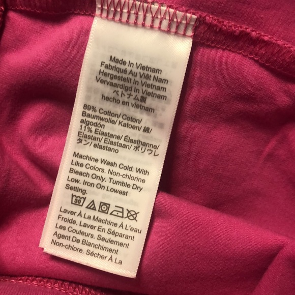 J. Crew Factory Womens Size S Pink Cropped Everyday Cotton Leggings AJ702 Ballet - Picture 10 of 14